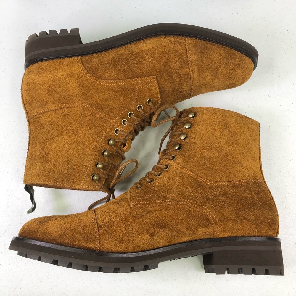 Polo Ralph Lauren Bryson Boots Snuff Suede Cap Toe - Picture 3 of 8